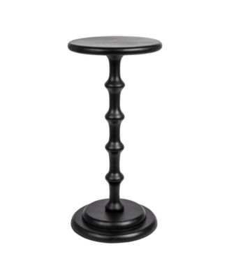 Ergo Pedestal 12" Wood Cocktail Side Table