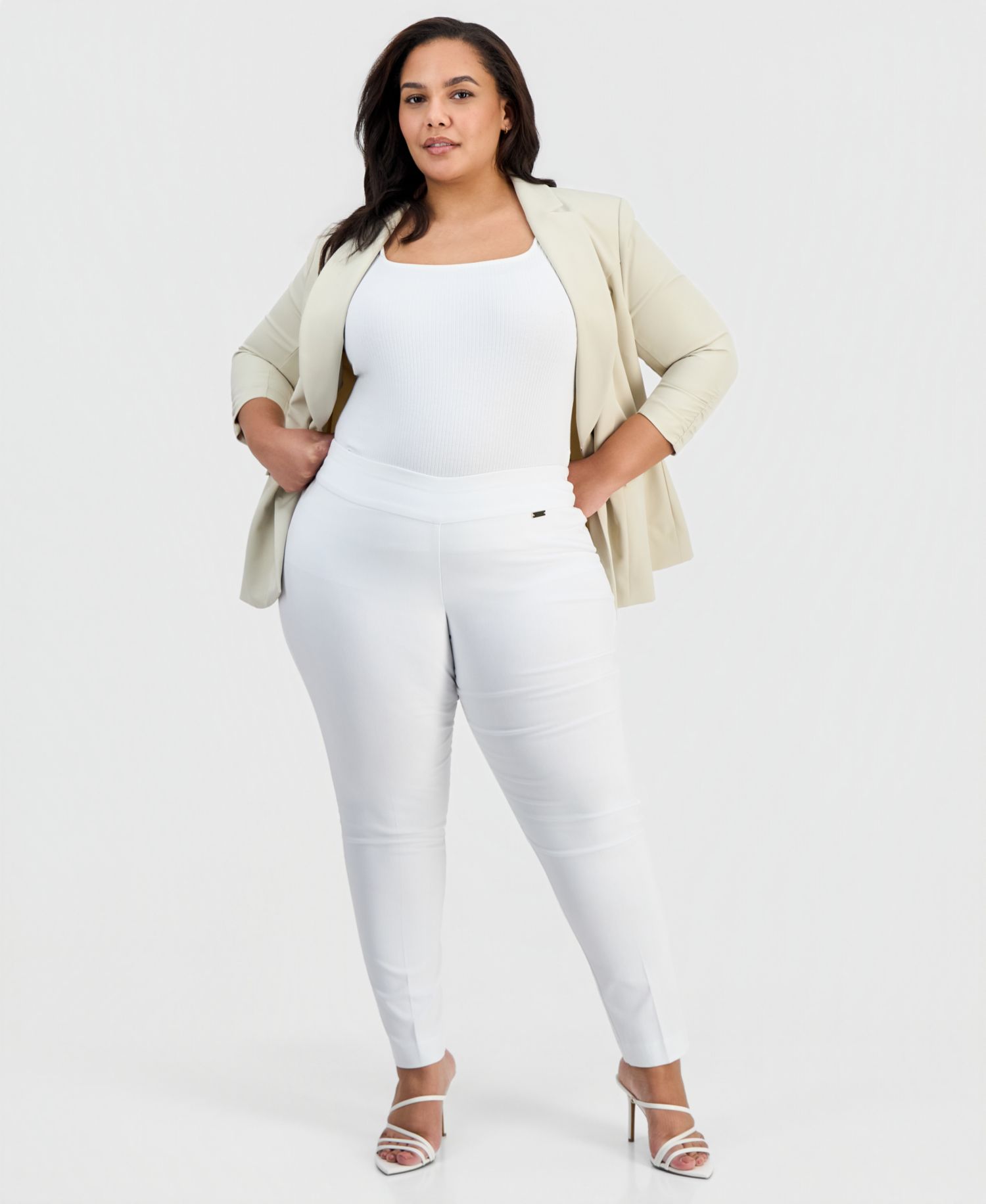 Plus Size Bengaline Skinny Pants