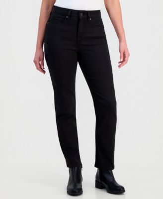 Petite High-Rise Natural Straight-Leg Jeans, Petite & Petite Short