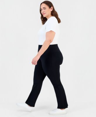 Plus Size High-Rise Bootcut Leggings
