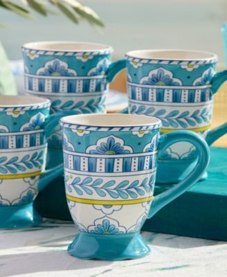 Porto Ceramic Mugs, Set of 4
