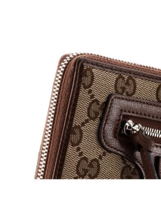 Long x Gucci The Hacker Project Neo Classic Zip Wallet GG Canvas