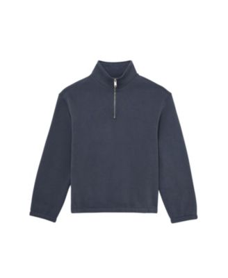 Men's Cotton-Blend Half-Zip Sweatshirt