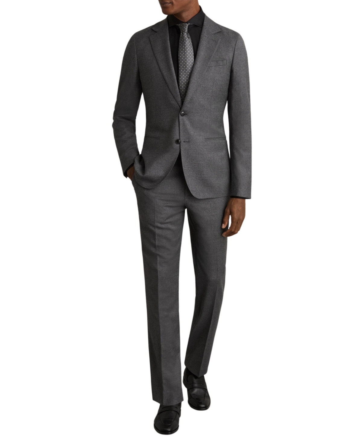 Reiss Men's Slim Fit Two Fold Cotton Shirt