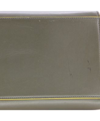 Small Bicolor Trapeze Bag Leather