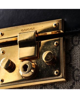 Small Padlock Shoulder Bag GG Coated Canvas and Leather