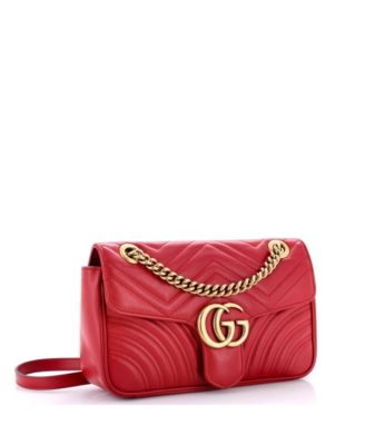 Small GG Marmont Flap Bag Matelasse Leather