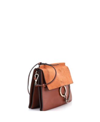Medium Faye Shoulder Bag Leather and Suede