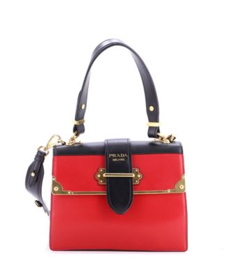 Medium Cahier Convertible Shoulder Bag City Calf and Saffiano