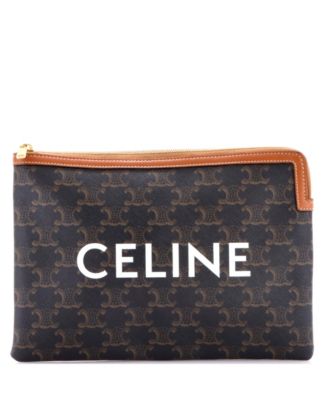 Small Zip Pouch Triomphe Coated Canvas