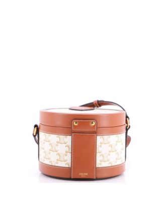 Medium Tambour Bag Triomphe Coated Canvas