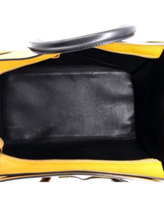 Mini Bicolor Luggage Bag Leather