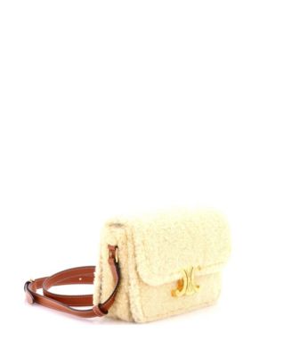 Medium Triomphe Shoulder Bag Shearling