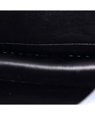 Small Cahier Crossbody Bag Embellished Denim and Leather