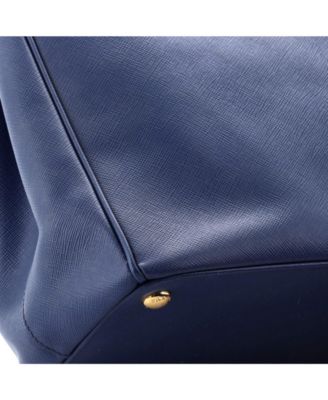 Medium Double Zip Lux Tote Saffiano Leather
