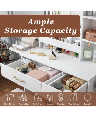 Elegant Modern Wooden Nightstand with Storage Space Finish Bedside Table for Bedroom Living Room