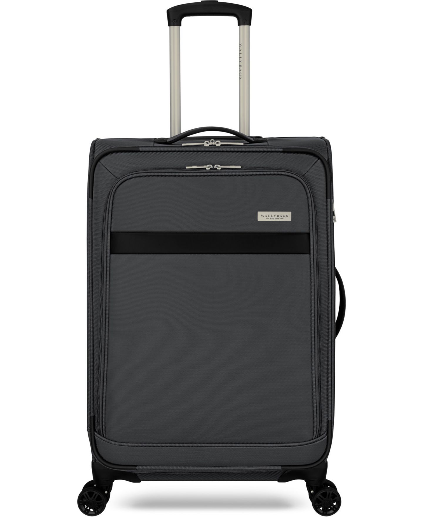 Чемодан WallyBags Stratford Medium Expandable Check-In Spinner, цвет: Графитовый — фото 1