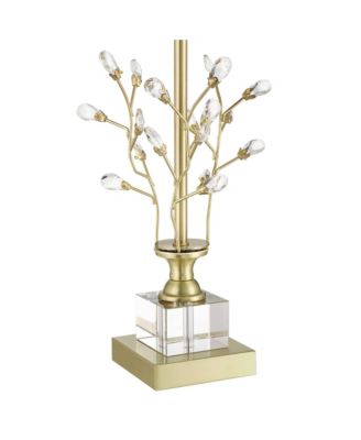 Moritz 21 1/2" High Branch Small Traditional Accent Table Lamp Metal Crystal Single Living Room