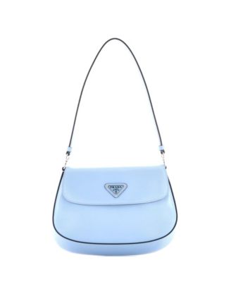 Small Cleo Flap Shoulder Bag Spazzolato Leather