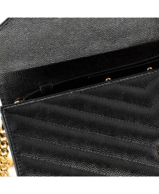 Medium Classic Monogram Wallet on Chain Matelasse Chevron Leather