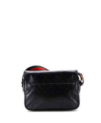 Small Web Buckle Messenger Bag GG Coated Canvas
