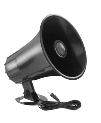 All-Weather Mono Trumpet Horn Speaker - 5" Portable PA Speaker with 8 Ohms Impedance and 25 Watts Peak Power