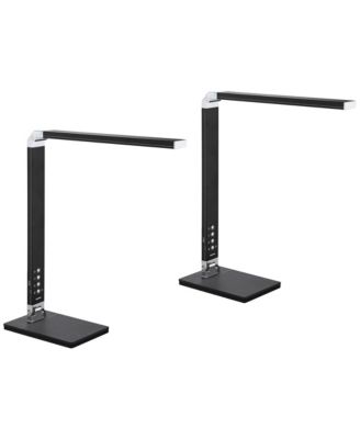 Jett 16 1/2" High Small Modern Desk Lamps Set of 2 USB Port Night Light LED Home Office Charging