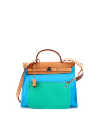 31 Herbag Zip Verso Leather and Toile