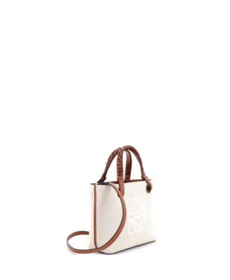 Mini Anagram Square Basket Tote Canvas