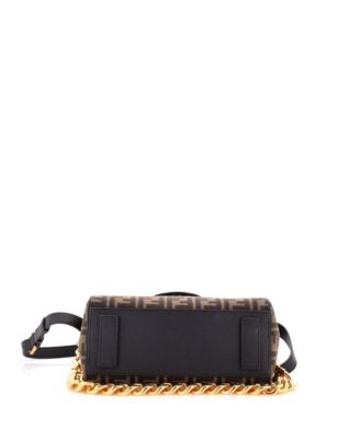 Medium x Fendi Fendace La Medusa Top Handle Bag Zucca Canvas and Leather