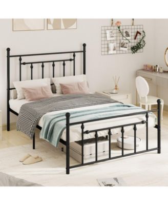 Metal Bed Frame with Headboard