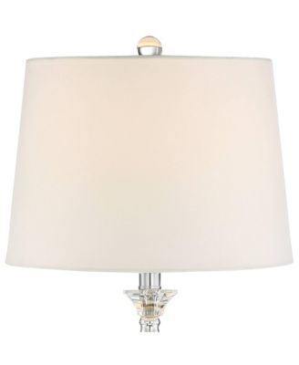 Jolie 26" High Traditional Table Lamps Set of 2 WiFi Smart Socket Clear Crystal Living Room