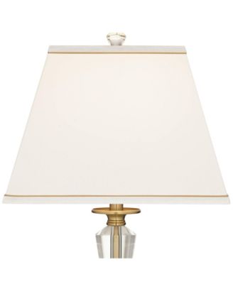 Heath 31 5/8" Tall Large Traditional End Table Lamp USB Port Luxe Crystal Single Living Room Charging