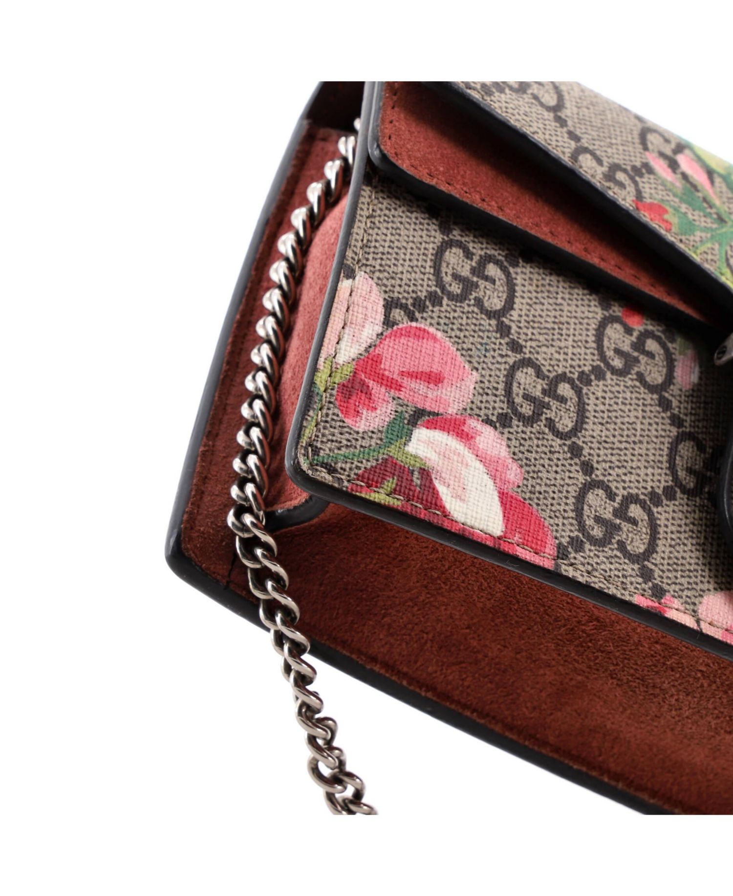 Super Mini Dionysus Bag Blooms Print GG Coated Canvas