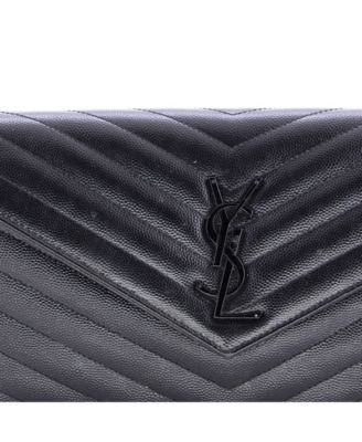 Medium Classic Monogram Wallet on Chain Matelasse Chevron Leather