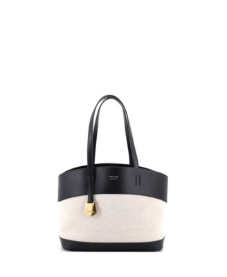 Small Charming Tote Canvas with Leather