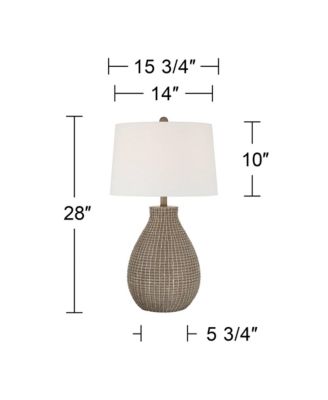 Adelyn 28" High Gourd Table Lamp with Dimmer