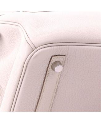 Birkin 30 Handbag Light Togo with Palladium Hardware