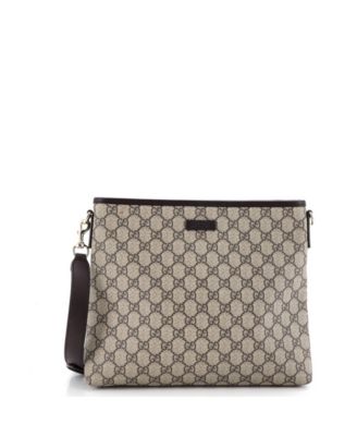 Medium Zip Top Messenger Bag GG Coated Canvas