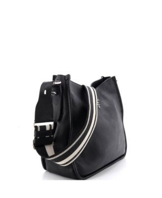 Medium Logo Strap Hobo Leather