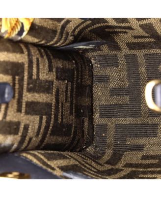 Mini x Versace Fendace Convertible Sunshine Shopper Tote Printed Laminated Leather