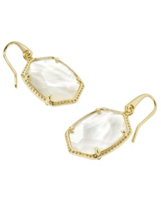 Daphne Amazonite 14k Gold-Tone Over Brass Drop Earrings