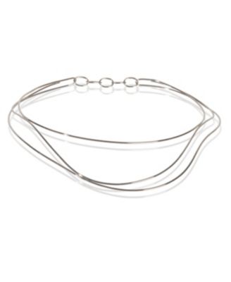 White Gold  Elsa Peretti Wave Collar Necklace