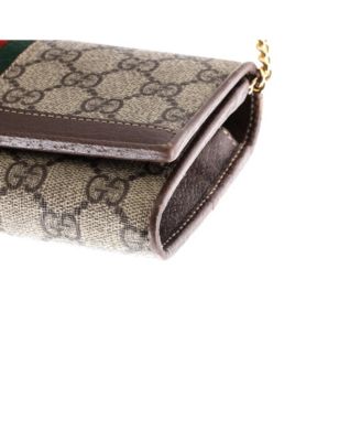 Ophidia Chain Wallet GG Coated Canvas