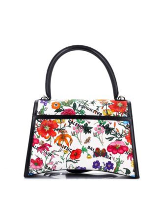 Medium x Balenciaga The Hacker Project Hourglass Top Handle Bag Flora Canvas
