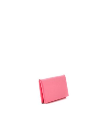 Pre-Owned HERMES Calvi Duo Card Holder Epsom