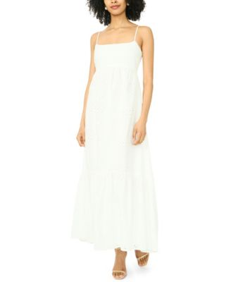 Women's Sleeveless Square Neck Maxi Dress