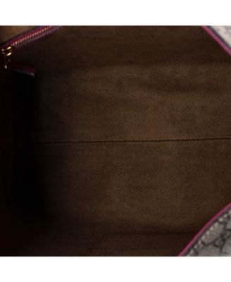 Medium Signature Fold Over Tote GG Coated Canvas with Leather