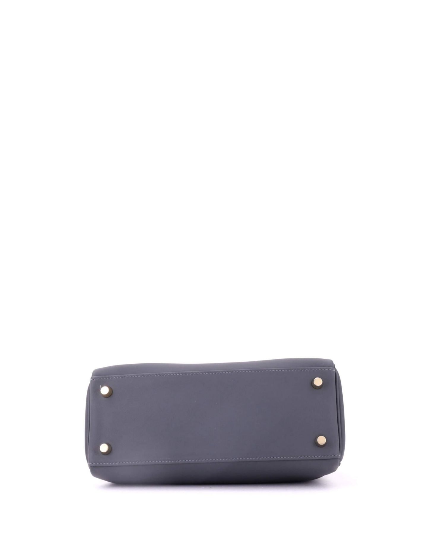 Kelly 25 Handbag Verso Swift with Permabrass Hardware