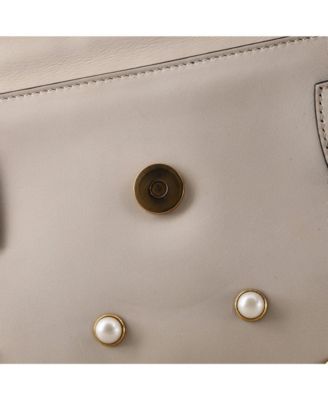 Mini Broadway Pearly Bee Shoulder Bag Embellished Leather